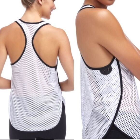 Fabletics Contrast Perforated Mesh Tank - Picture 2 of 9